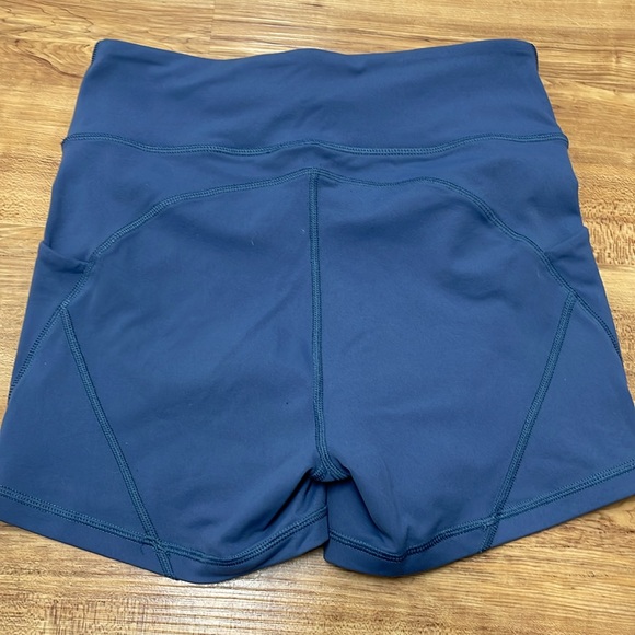 NWOT Blue Grey Athletic Shorts - Picture 2 of 2